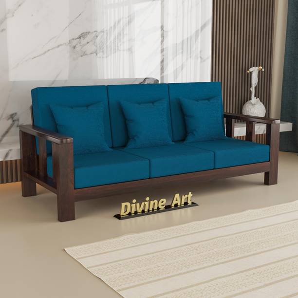 Divine Arts 3 Seater Sofa For Living, Waiting Room/ Office Fabric Fabric 3 Seater  Sofa