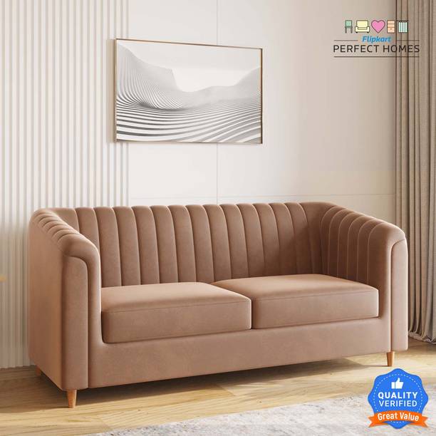 Flipkart Perfect Homes Marrygold Fabric 3 Seater  Sofa