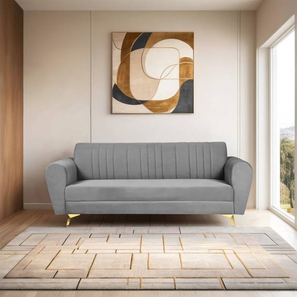 Comfort Mantra Eden 3 Seater Sofa, Extra Spacious, Plush Suede Fabric 3 Seater  Sofa