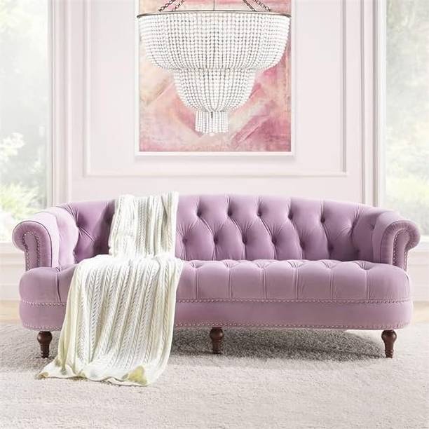 IRONIC HOUSE Chesterfield Sofa Button Tufted, Classic Style, Tuffted Leatherette 3 Seater  Sofa