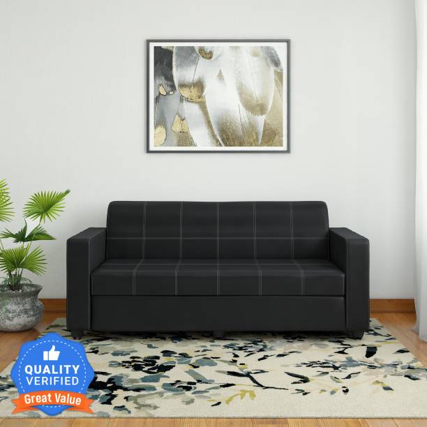 Bharat Lifestyle Cosmo Leatherette 3 Seater  Sofa