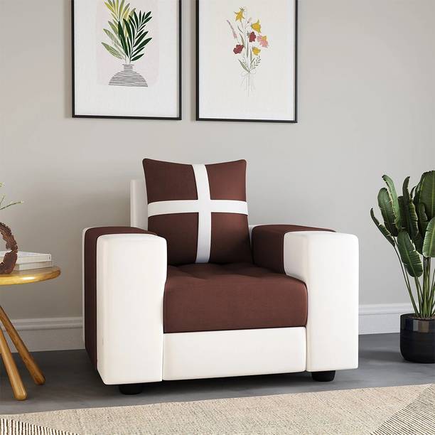 Torque Jamestown One Seater Fabric Couch for Living Room , Bedroom & Office Fabric 1 Seater  Sofa