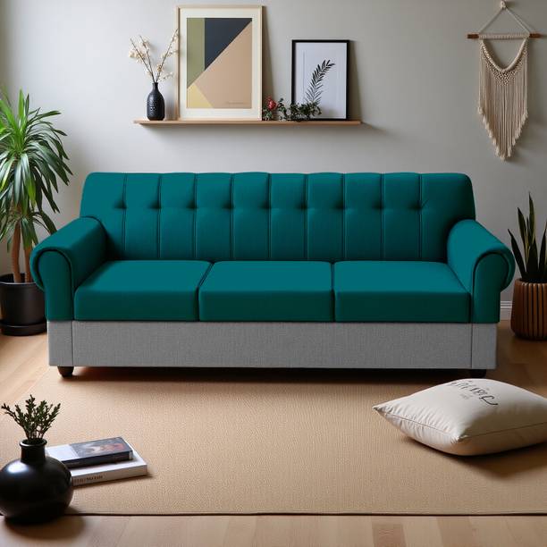 Flipkart Perfect Homes Rapid Quality l Living room Sofa l Jute Fabric 3 Seater  Sofa