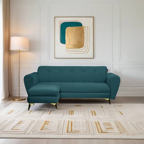 Seventh Heaven Milan Icon 4 Seater Sofa, Extra Spacious, Plush Suede Fabric 4 Seater  Sofa