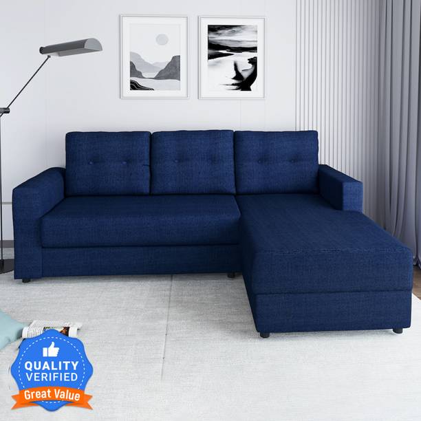 Flipkart Perfect Homes Philly RHS Fabric 5 Seater  Sofa