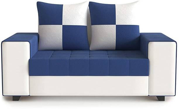 Caradel Forensta 2 Seater Fabric Sofa For Living Room, Bedroom, Office - Blue Fabric 2 Seater  Sofa