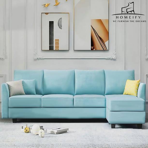 Homeify Katelyn for Living Room Fabric 5 Seater  Sofa