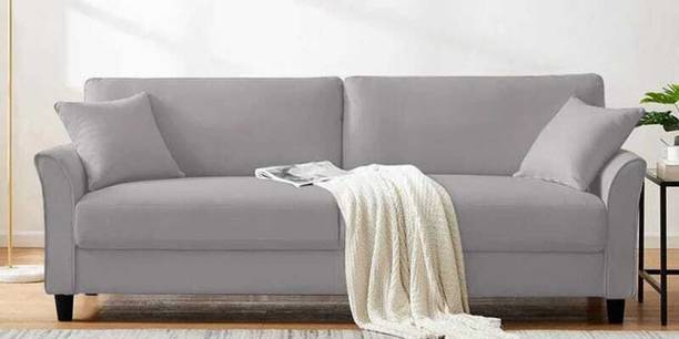 India wood mart WOODEN MODERN SOFA FOR LIVING ROOM WOODEN SOFA LEATHER SFA CHESTFIELD SOFA Fabric 3 Seater  Sofa