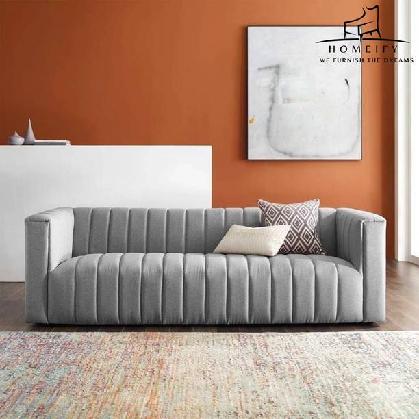 Homeify Serena 3 Seater Modern Comfy Sofa Set for Living Room Fabric 3 Seater  Sofa
