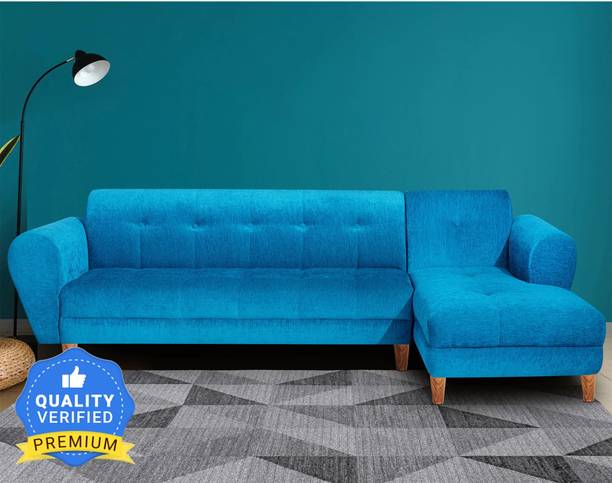 Seventh Heaven Milan 6 Seater Sofa, Extra Spacious, Chenille Molfino Fabric: 1 Year Warranty Fabric 6 Seater  Sofa