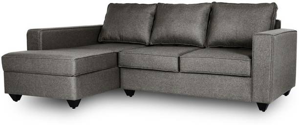 Wakefit Napper 2 Seater + Left Aligned Chaise Fabric 4 Seater  Sofa
