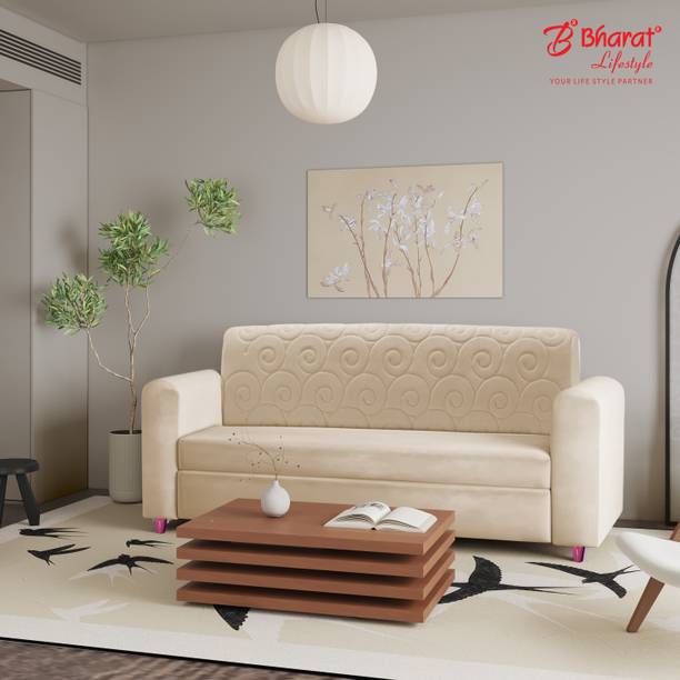 Bharat Lifestyle Riva Fabric 3 Seater  Sofa
