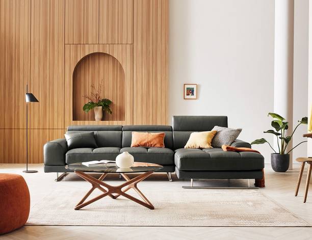fabrique Leatherette 4 Seater  Sofa