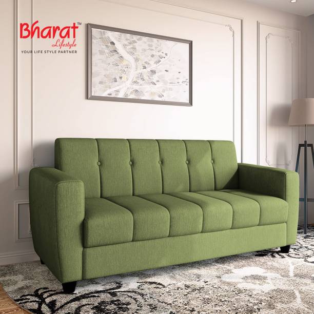 Bharat Lifestyle Deno Fabric 3 Seater  Sofa