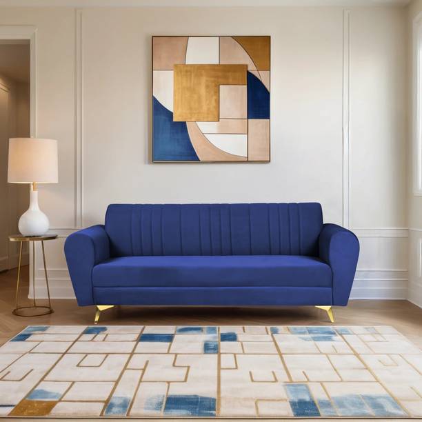 Comfort Mantra Comfort Mantra Eden 3 Seater Sofa, Extra Spacious, Plush Suede Fabric 3 Seater  Sofa