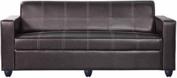 TIRTHANKARA Leatherette 3 Seater  Sofa