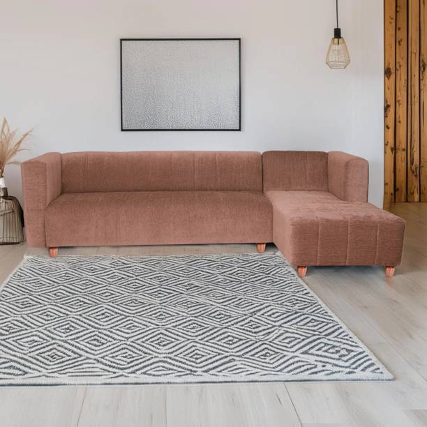 Seventh Heaven Tokyo, Extra Spacious, Chenille Molfino Fabric 6 Seater  Sofa