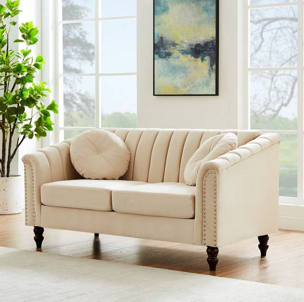 RM HOME RENU Fabric 2 Seater  Sofa