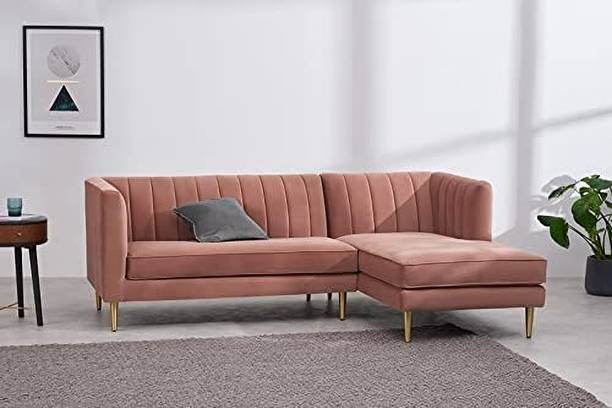 LUSTRE ENTERPRISE Fabric 3 Seater  Sofa