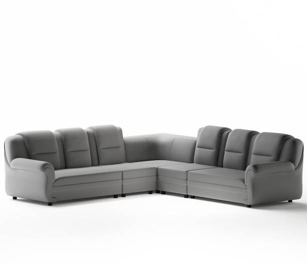 Sekar Lifestyle POLYURETHANE L SHAPE CORNER SERIES Fabric 6 Seater  Sofa