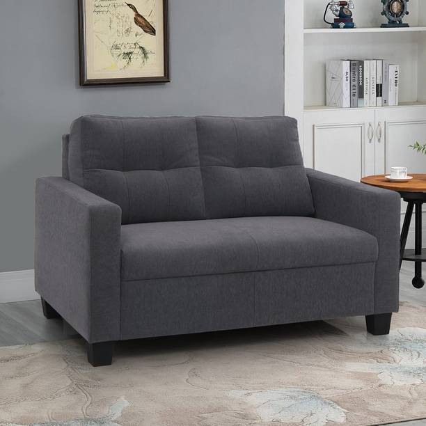 Fabgully Armando Design Fabric Two Seater Sofa For Living Room, Hotel, Café. Fabric 2 Seater  Sofa