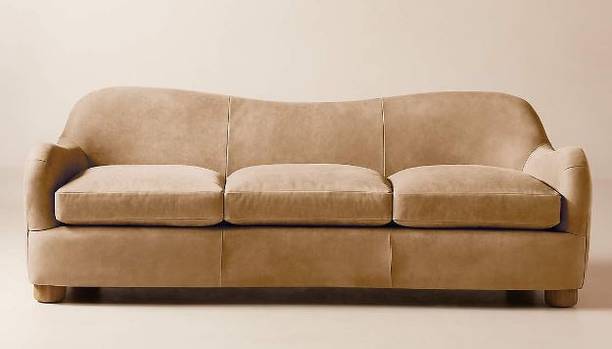 Prettify Enterprises 3 Seater Sofa curvy Fabric 3 Seater  Sofa