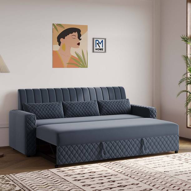 RM HOME Oliver Cumbed Fabric 3 Seater Sofa