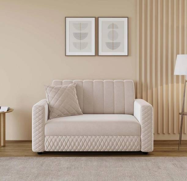 wooden luxury 2 seater sofa off white relex sofa for ilving room Solid Wood 2 Seater  Sofa