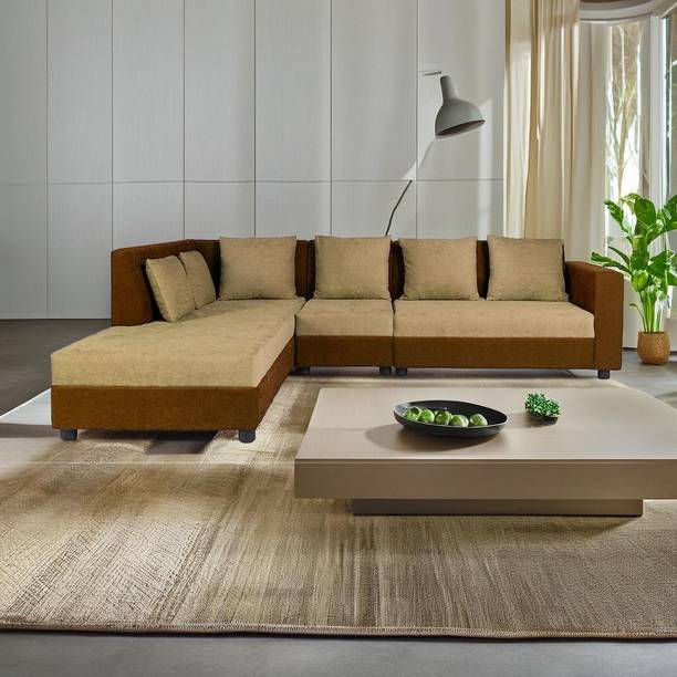Wakefit Skiver Fabric 6 Seater  Sofa