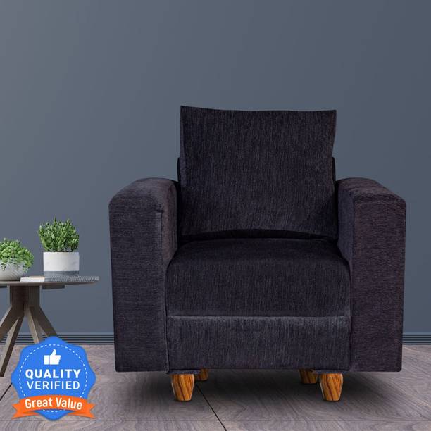 Seventh Heaven Rio 1 Seater Sofa, Extra Spacious, Chenille Molfino Fabric: 1 Year Warranty Fabric 1 Seater  Sofa