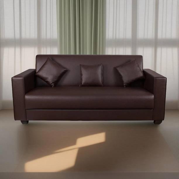 gnanitha Leatherette 3 Seater  Sofa