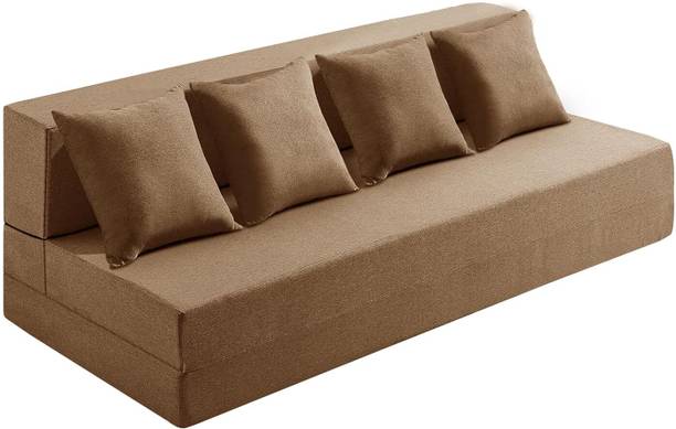 Flipkart Perfect Homes 6X6-FOLDABLE SOFA CUM BED Fabric 4 Seater  Sofa