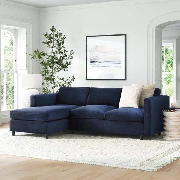 Apostate Akiana 3 Seater L shaped Sectional Sofa For Living Room Fabric 3 Seater  Sofa