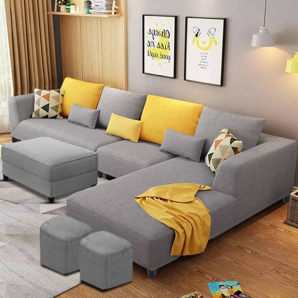 Casaliving Minta Fabric 8 Seater  Sofa