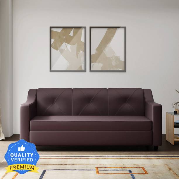 Godrej Interio Monarch Leatherette 3 Seater  Sofa