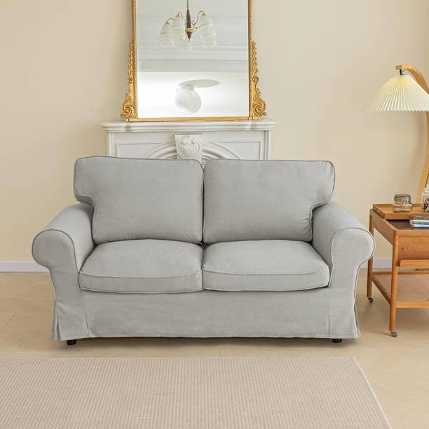 Worldwood Fabric Recliner With Solid Wood Frame For Living Room/ Office/ Guest Room | Fabric 2 Seater Sofa