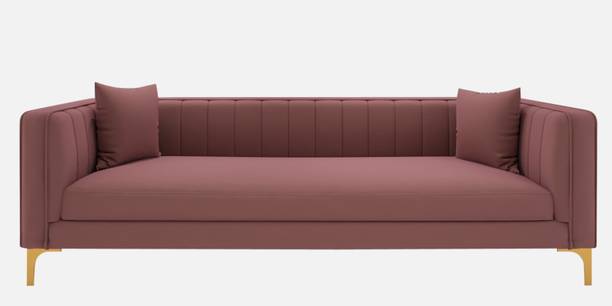 Adorn Homez Jack Velvet Sofa Fabric 3 Seater  Sofa