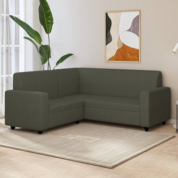 Wakeup India Cuddlr 5 Seater Sectional RHS L Shape Sofa Set for Living Room Fabric 5 Seater  Sofa