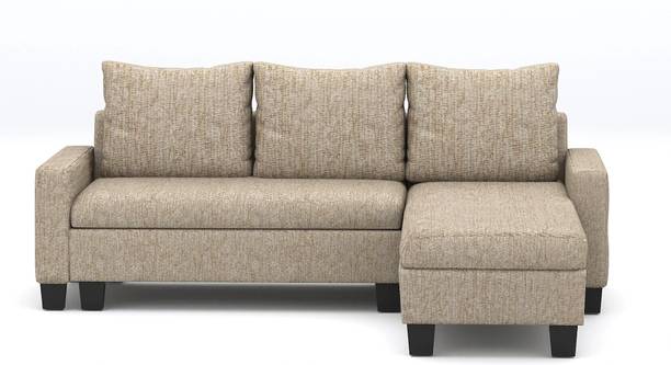 Flipkart Perfect Homes Porto L Shape Fabric 5 Seater  Sofa