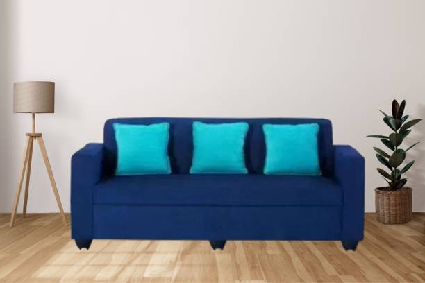 TrueValue Premium Quality Jute Fabric 3 Seater  Sofa