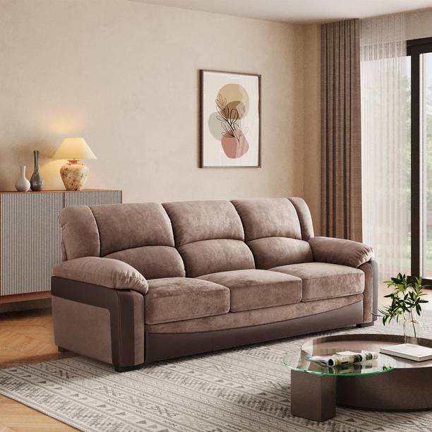 Wakefit Lumara Leather 3 Seater  Sofa