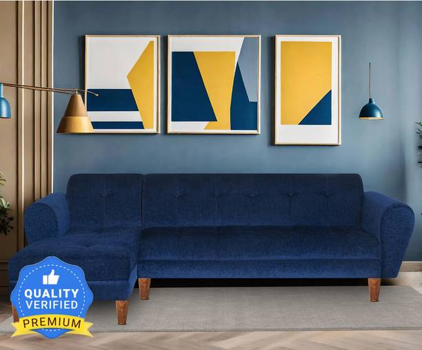 Seventh Heaven Milan 6 Seater Sofa, Extra Spacious, Chenille Molfino Fabric: 2 Year Warranty Fabric 6 Seater  Sofa