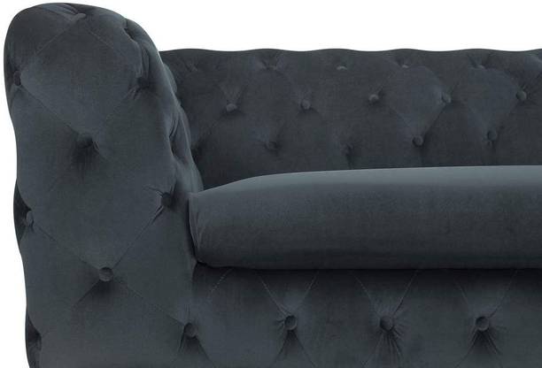 Smarts collection Chesterfield Sofa for Living Room , Hall & Bedroom , Fabric 3 Seater  Sofa