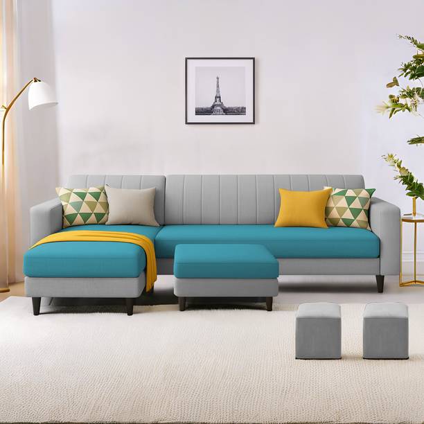 Casaliving Moris LHS Fabric 8 Seater  Sofa