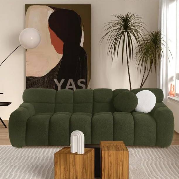 Soul Light Art 86.61'' Upholstered 3 Seater Sofa Three Seater Sofa Fabric 3 Seater  Sofa