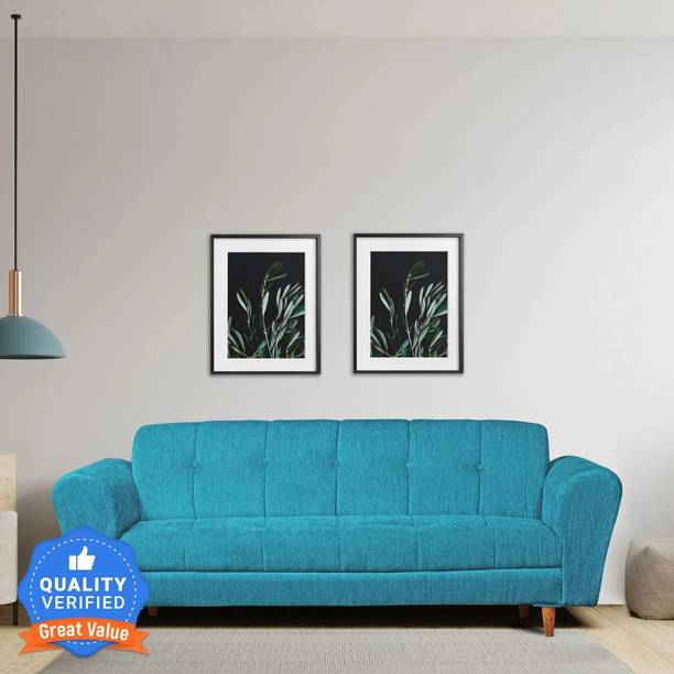 Seventh Heaven Milan 3 Seater Sofa, Extra Spacious, Chenille Molfino Fabric: 2 Year Warranty Fabric 3 Seater  Sofa