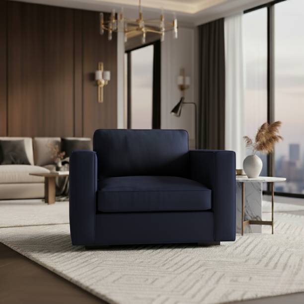 Oak&Loom Oak&Loom Bristol Premium Upholstered Velvet Fabric 1 Seater  Sofa