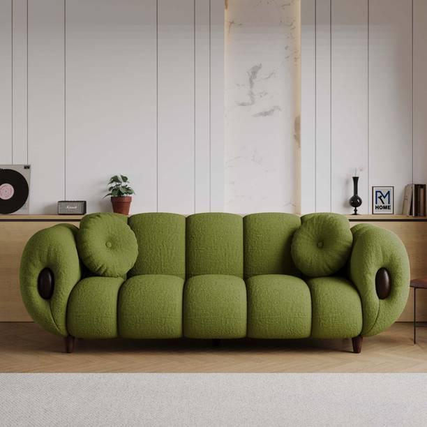 RM HOME Minotti Premium Boucle Fab Modern Design Soft Comfort Superior Craftsmanship Fabric 3 Seater  Sofa