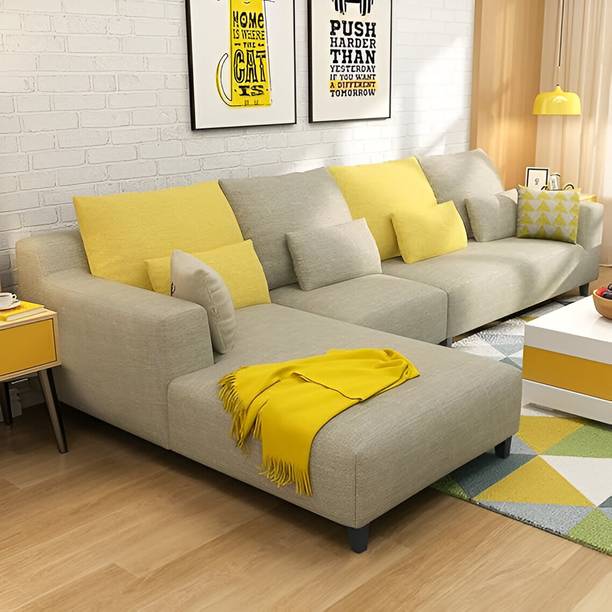 FINEGALLERY Fabric 6 Seater Sofa