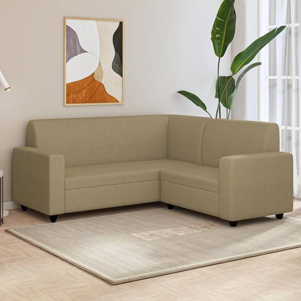 Wakeup India Cuddlr 5 Seater Sectional LHS L Shape Sofa Set for Living Room Fabric 5 Seater  Sofa